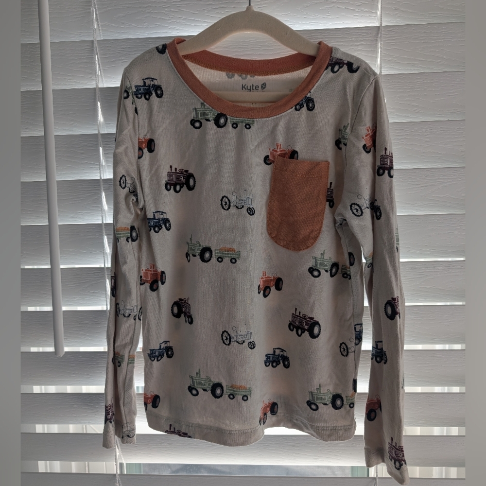 Kyte BABY Tractor Print Long Sleeve Toddler T-shirt